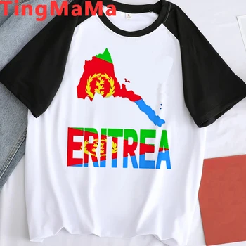 Еритрея Карта Эритрейский Флаг Мъжка Тениска Африка Унисекс Графични Тениски, Тениски С Къс ръкав Градинска Лятна Мъжки Дрехи Мъжки