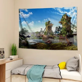 Хоризонт Нула Зората на игра плакат на стенно изкуство плат-водоустойчив големи гоблен дневна спалня компютърна маса живописно платно