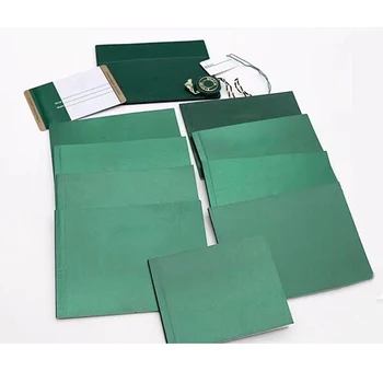 Оригинални Правилно Подбрани Зелени Буклетные Хартия Карта за Сигурност Горната Кутия за Часа, за да Кутии Книжки Часовници Безплатен Печат на Потребителски Карти