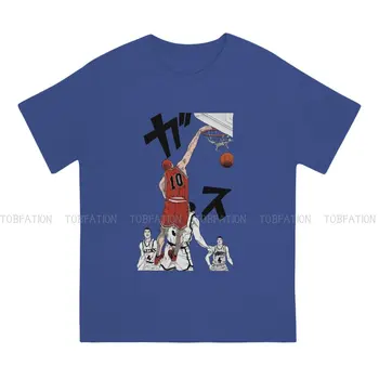 Slamdunk Hanamichi Sakuragi Тениска с Топката, Реколта Модерна Лятна Голяма Памучен Мъжки Дрехи, Фланелка в стил Харадзюку с Кръгло Деколте Изображение 2
