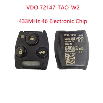 VDO 72147-TAO-W2, дистанционно Управление с 3 бутона 433,92 Mhz 46 Електронен чип, за Honda Accord 2008 2009 2010 Оригинални Авточасти