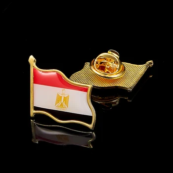 5ШТ Египет Коллекционный Националния Флаг на Страната Цинк Сплав на Ревера Игли за Мъже Брошка Набор от Брошка Икона Изображение 2