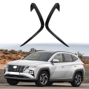 за Hyundai Tucson NX4 2020 2021 Предната Противотуманная Фаровете на Капака Лампи Покритие на Бронята Формоване Гарнитура на Веждите, Клепачите Въглеродни Влакна Изображение 2