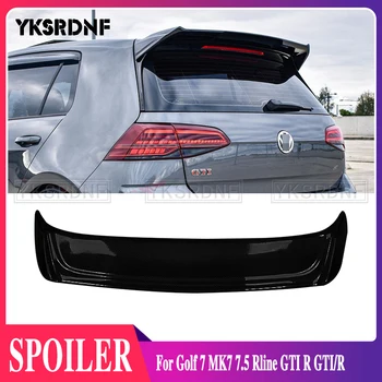 Автомобилен Стайлинг за Volkswagen VW Golf 7 MK7 7,5 Rline GTI R GTI/R Спойлер 2014-2019 ABS Пластмаса заден спойлер на багажника на покрива Крило