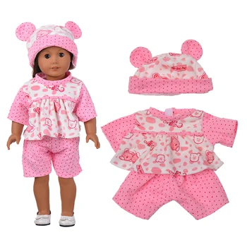 Новороденото дете е подходящ за кукольной облекло 18 см 43 см с пет вида сладък костюми на животните, подходящи за подаръци за рожден ден на дете Изображение 2