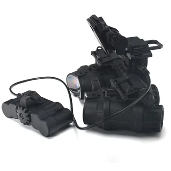 TB-FMA Черно Тактически Страйкбольный Каска GPNVG 18 с Очила за нощно виждане NVG Модел + Пластмасови крепежни L4G24 NVG Изображение 2