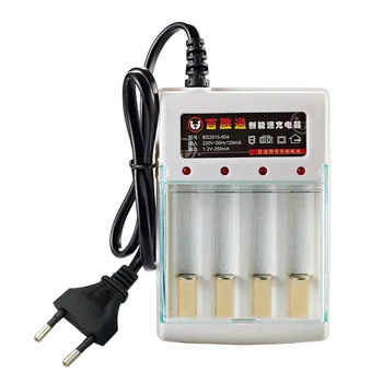 1.2 Литиево-Йонна Батерия Зарядно Устройство ЕС/САЩ Включете 4 Слота Акумулаторна Батерия Зареждане на Преносими Електронни Батерията AA/AAA Интелигентно Зарядно Устройство