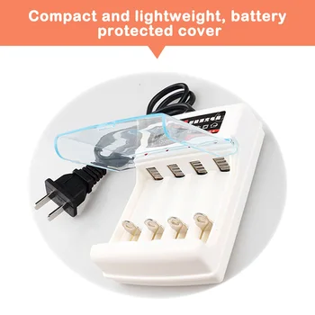 1.2 Литиево-Йонна Батерия Зарядно Устройство ЕС/САЩ Включете 4 Слота Акумулаторна Батерия Зареждане на Преносими Електронни Батерията AA/AAA Интелигентно Зарядно Устройство Изображение 2