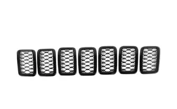 Предната Решетка Скара Декоративна Капачка Тапицерия Стикер Стикер за Jeep Grand Cherokee 2017 2018 2019 2020 ABS Хромирани авто Аксесоари Изображение 2