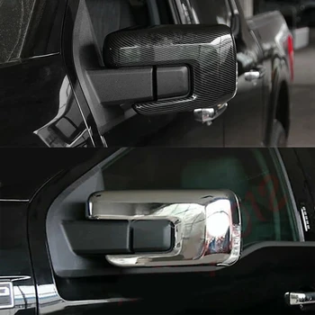 За Ford F150 F-150 2021 2022 ABS Капачки на Огледалата за обратно виждане на Капака на Корпуса на Огледалото за обратно виждане Защитно покритие за обратно виждане