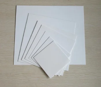 Квадратна табела от алуминиев оксид, 10шт , бяла 30,7 мм x от 50.6 мм x 0,45 mm