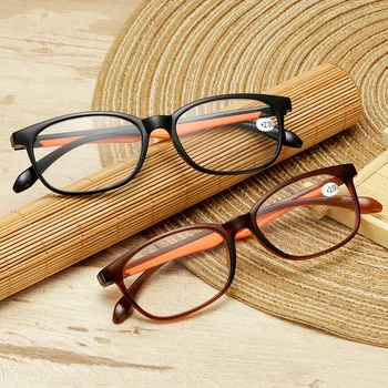 Tr90 Ультралегкие Ретро Очила за четене, Прозрачни Лещи за Мъже и Жени, Очила за четене със защита на Очите, на много нива