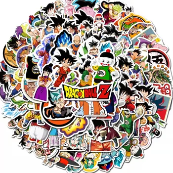 50/10 Листа от Японското Аниме Dragon Ball Графити, Стикери от PVC, Водоустойчиви Стикери на Багажа Стикери За Лаптопи Детски Играчки