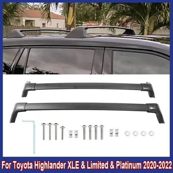 Греда Багажник на покрива на автомобила за Toyota Highlander XLE & Limited & Platinum 2020 2021 2022 Горните Водачи на Багажника