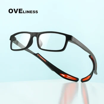 Модерни Спортни Очила в Рамки Мъжки Оптични баскетболни мъжки рамки за очила При Късогледство Очила по рецепта tr90 очила очила