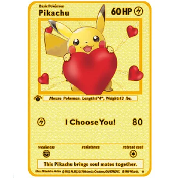 2021 НОВИ Карти Pokemon Метални Vmax Пикачу Венузавр Гренинья Златна V Колекция на Карти Подарък Детска Игра Колекция от Карти