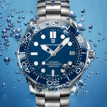 2021 Нови Автоматични Ръчен Часовник PAGANI DESIGN, мъжки Механичен часовник за Гмуркане от Неръждаема Стомана, мъжки луксозни часовници reloj hombre