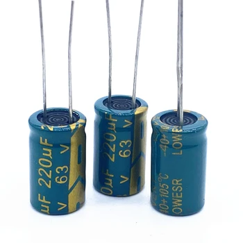 20 бр/много висока честота на низкоомный 63 220 icf алуминиеви електролитни кондензатори с размер 10*17 220 icf 20%