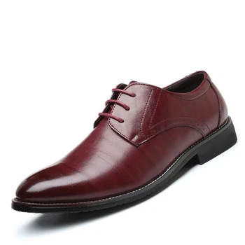 Висококачествени мъжки кожени обувки, бизнес офис модела обувки, пролетно-есенна универсална ежедневни обувки За Мъже, обувки за големия размера38-48