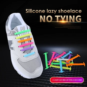 2022 Нови Силиконови Ластични Шнурове Ластични Шнурове За Обувки и Специални Обувки без Вратовръзка за Мъжете И Жените чрез шнурове от Каучук Zapatillas 13 Цвята Изображение 2