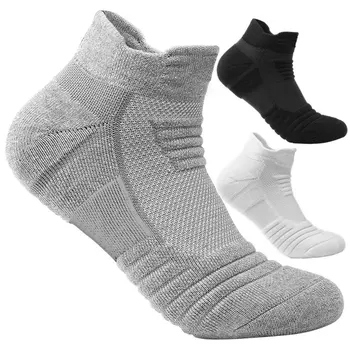 Спортни Мъжки Чорапи Дишащи Меш-Кратки Ежедневни Летни Чорапи Памучни Спортни Чорапи Абсорбират Потта Чорапи До Глезена
