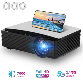 AAO 1080P Full HD Проектор YG620 Led Проектор 1920x 1080P 3D Видео YG650 WiFi Android Проектор За Домашно кино