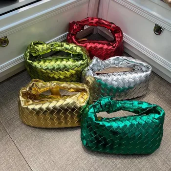 2022 Луксозна дамска чанта от естествена Кожа ръчно изработени, дамски кръгла дъга на подмишниците, висококачествена чанта за отдих