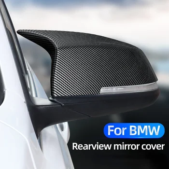 1 Чифт Автомобилно Огледало за Обратно виждане Делото Авто Странично Крило Огледало за Обратно виждане Калъф За BMW F30 F31 G30 G38 G20 E90 E91 E92 Авточасти За Подреждане