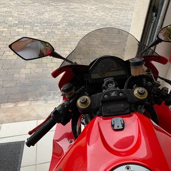 Карбоновые Мотоциклетни Огледала за Обратно виждане С Широк Обхват за Обратно виждане, Рефлектор, Регулируема Лявото, на Дясното Огледало За VFR800 HONDA VFR 800 V-TEC