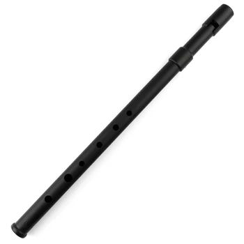 Черна ABS Пластмасова Флейта C D Ключ Tinwhistle Ирландски Музикален Инструмент Електрическа Настройка на Ирландски Свирка Флейта