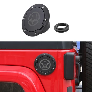 Капачка на Капака на газ На резервоара и Гумени О-Пръстен за Jeep Wrangler JK 2007-2017 2/4-Врати-Външни Автомобилни Аксесоари ABS Метал