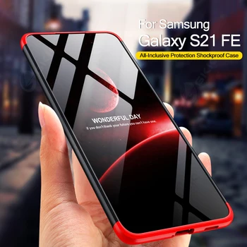 За Samsung Galaxy S21 FE 5G Калъф 360 Защита на Твърд Матово Калъф За Samsung Galaxy S21 FE S21FE 5G устойчив на удари Калъф калъфи За Телефони