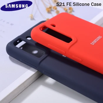 S21 FE Калъф Оригиналния Samsung Galaxy S21FE S21 Фен Edition Копринено Мека На Допир Течна Силиконова Защитно Задната част на Кутията на Телефона За S21 F
