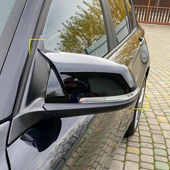 4 цвят Двойка Гланц Черно Огледало за Обратно виждане Капак За BMW F20 F21 F22 F30 F32 F36 X1 F87 M3 2012 2013 2014 2015 2016 2017