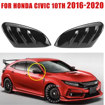 Черна Капачка на Страничните Огледала за Обратно виждане Mugen Style за Honda Civic 10TH 2016-2020
