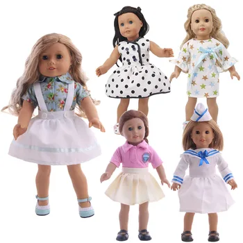 Кукла Еднорог, Модерно рокля с Нос за 18-инчовата американската и 43-сантиметровой Има кукли на нашето поколение, Подарък за Рожден Ден на дете