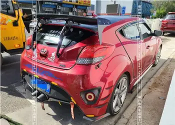 Горещо! Спойлер За Hyundai Veloster 2011-2018 на Задното Крило Устна на Опашката Спойлер на Багажника GT Стил на Въглеродни Влакна