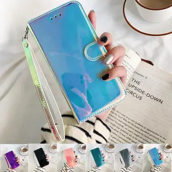 3D Огледален Кожен Калъф За телефон Xiaomi Poco M4 M5 X4 X3 F4 GT M3 12s 12 Pro Redmi A1 10В 10 Prime Lite Чанта-портфейл със Сгъваща се стойка