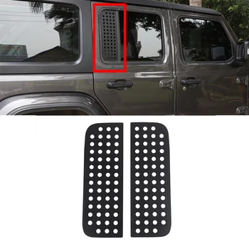 Стикер върху Стъклен Панел Триъгълна Форма на Задната Врата на Колата за Jeep Wrangler JL Gladiator JT 2018 2019 2020 2021 2022 2023 4- Врати Хардуер