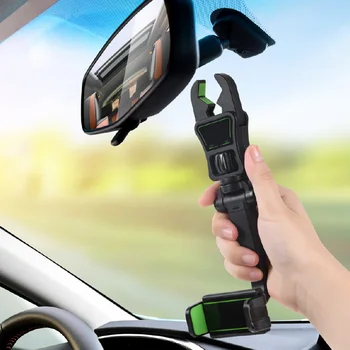 Кола Номер едно Завъртане Автомобилно Огледало за Обратно виждане GPS Скоба Притежателя Поставка За Задната Седалка Скоба Универсален GPS Държач За Мобилен Телефон