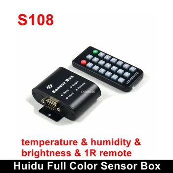 Huidu Пълноцветен Сензор Скоростна HD-S108 Яркост Температура Влажност Дистанционно управление на Различни Пристанища