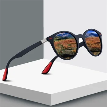 2020 Модни Квадратни Ретро Поляризирани Слънчеви Очила с UV400, Спортни Очила На Открито, Класически Слънчеви Очила За Шофиране, Големи Слънчеви Очила За Мъже Изображение 2