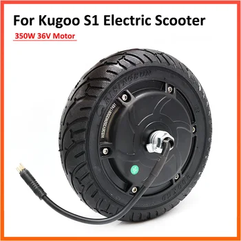 Двигател за Kugoo S1 S2 S3 Електрически Скутер 350 W 36 В 8 Инча Предното Колело Твърди Гуми Шофиране Резервни Части