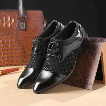 Дизайнерска марка обувки; Мъжки модел обувки; Мъжки Сватбена официалната обувки; мъжки Calzado Hombre Heren Schoenen Zapatos; Оксфордские мъжки Обувки Изображение 2