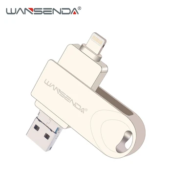 WANSENDA USB 3.0 Флаш Памет OTG Флаш памет 128 GB, 64 GB, 32 GB, 16 GB, 8 GB Micro USB Stick на 3.0 за iPhone 14 Pro/iOS/Android Устройството