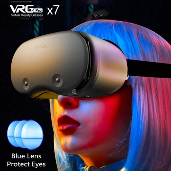 3D Шлем за Виртуална Реалност VR Очила За 5-7 Инчови Смартфони 3D Очила Поддържат 0-800 Късогледство VR Слушалки За Мобилен Телефон
