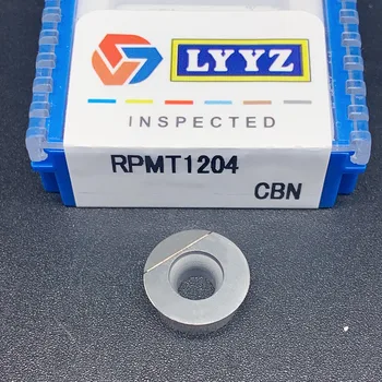 RPMT1204 / RPMW1003 ППР CBN cnc кръгли фрезоване вмъкване на режещ инструмент нож за алуминий / стомана Изображение 2
