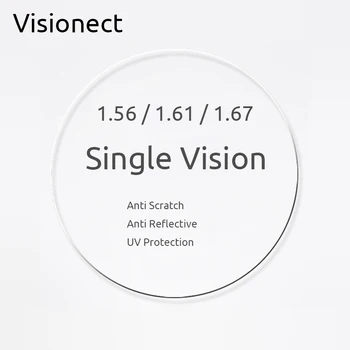 Visionect 1,56 1,61 1,67 Еднократно Визия Рецепта Оптични Очила Лещи с Антирефлексно Покритие За късогледство Или Четене на пресбиопия