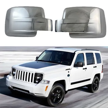 За Jeep Liberty въз основа на 2007-2012 ABS Хромирани Вратата на Огледалото за обратно виждане Формоване Рамка Довършителни Стайлинг
