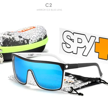 Слънчеви Очила Flynn One Piece С Поляризирани Огледални Лещи UV400 За Шофиране Квадратни Очила Cool Shield С Безплатен Калъф